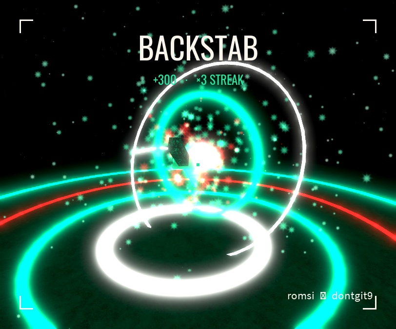 Backstab kill burst