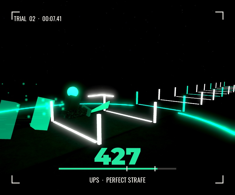 Speed run with afterimages